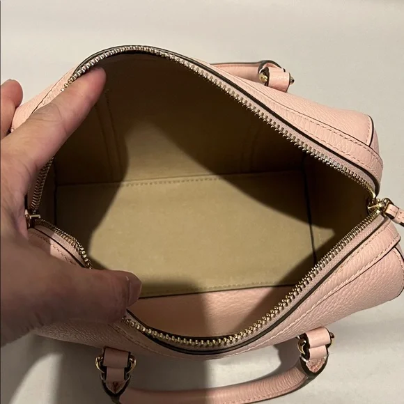 Tory Burch Pink Satchel/Crossbody Bag & Card Case - Picture 15 of 16